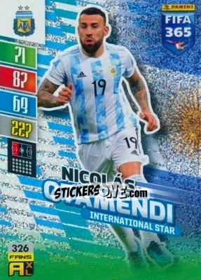 Sticker Nicolás Otamendi - FIFA 365: 2021-2022. Adrenalyn XL n. 326 - Panini