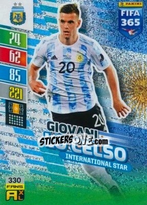 Sticker Giovani Lo Celso - FIFA 365: 2021-2022. Adrenalyn XL - Panini