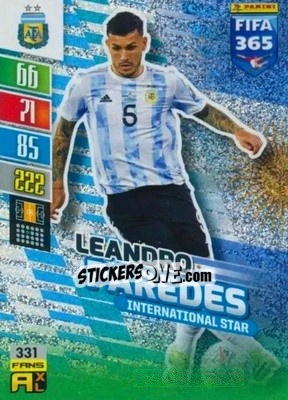 Sticker Leandro Paredes - FIFA 365: 2021-2022. Adrenalyn XL - Panini