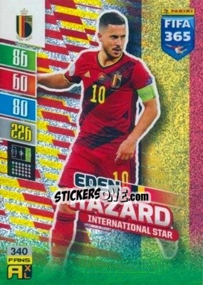 Sticker Eden Hazard - FIFA 365: 2021-2022. Adrenalyn XL n. 340 - Panini