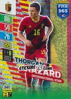 Sticker Thorgan Hazard - FIFA 365: 2021-2022. Adrenalyn XL n. 341 - Panini