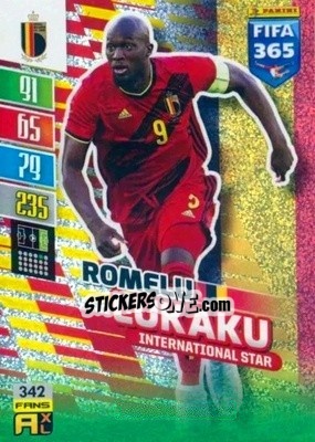 Sticker Romelu Lukaku - FIFA 365: 2021-2022. Adrenalyn XL n. 342 - Panini