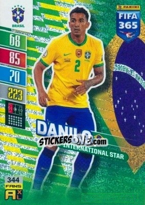 Sticker Danilo - FIFA 365: 2021-2022. Adrenalyn XL n. 344 - Panini