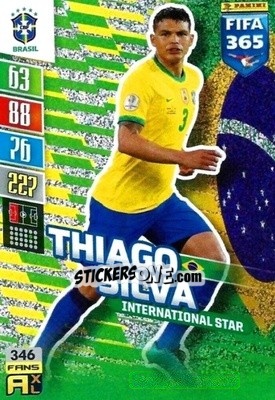 Cromo Thiago Silva - FIFA 365: 2021-2022. Adrenalyn XL - Panini