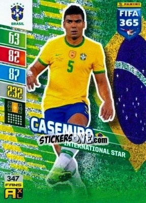 Figurina Casemiro - FIFA 365: 2021-2022. Adrenalyn XL - Panini