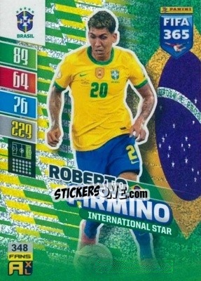 Sticker Roberto Firmino - FIFA 365: 2021-2022. Adrenalyn XL n. 348 - Panini