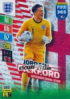 Sticker Jordan Pickford - FIFA 365: 2021-2022. Adrenalyn XL - Panini