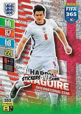 Sticker Harry Maguire - FIFA 365: 2021-2022. Adrenalyn XL - Panini