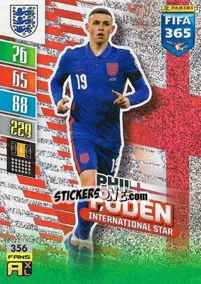 Sticker Phil Foden - FIFA 365: 2021-2022. Adrenalyn XL n. 356 - Panini