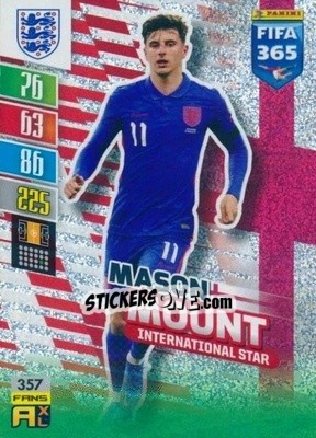 Sticker Mason Mount - FIFA 365: 2021-2022. Adrenalyn XL n. 357 - Panini