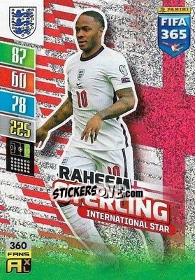 Cromo Raheem Sterling - FIFA 365: 2021-2022. Adrenalyn XL - Panini