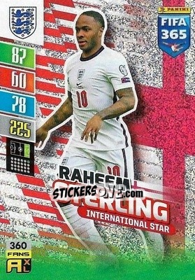 Figurina Raheem Sterling - FIFA 365: 2021-2022. Adrenalyn XL - Panini