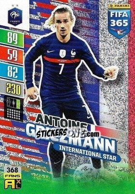 Sticker Antoine Griezmann - FIFA 365: 2021-2022. Adrenalyn XL n. 368 - Panini