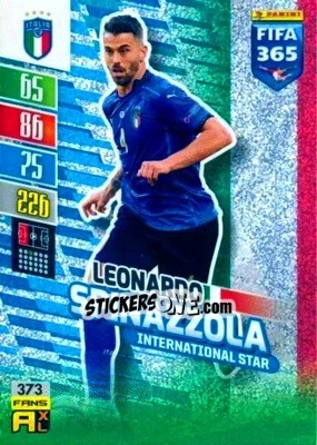 Sticker Leonardo Spinazzola - FIFA 365: 2021-2022. Adrenalyn XL n. 373 - Panini