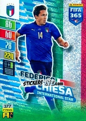 Sticker Federico Chiesa - FIFA 365: 2021-2022. Adrenalyn XL - Panini