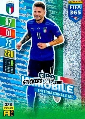 Sticker Ciro Immobile - FIFA 365: 2021-2022. Adrenalyn XL n. 378 - Panini