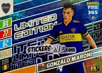 Cromo Gonzalo Maroni - FIFA 365: 2021-2022. Adrenalyn XL - Panini