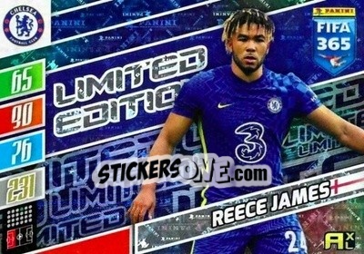 Sticker Reece James - FIFA 365: 2021-2022. Adrenalyn XL - Panini