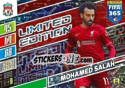 Sticker Mohamed Salah - FIFA 365: 2021-2022. Adrenalyn XL n. LE-MS - Panini