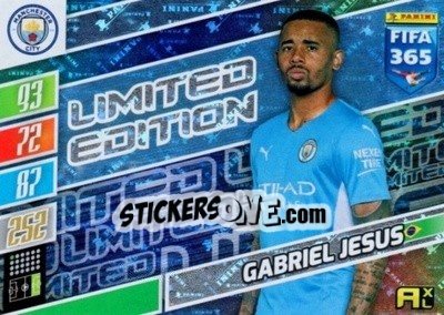 Cromo Gabriel Jesus - FIFA 365: 2021-2022. Adrenalyn XL - Panini