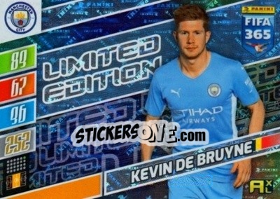 Sticker Kevin De Bruyne - FIFA 365: 2021-2022. Adrenalyn XL n. LE-KDB - Panini