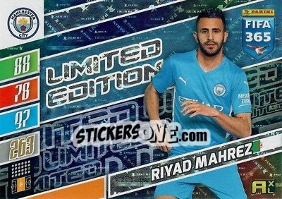 Sticker Riyad Mahrez - FIFA 365: 2021-2022. Adrenalyn XL - Panini