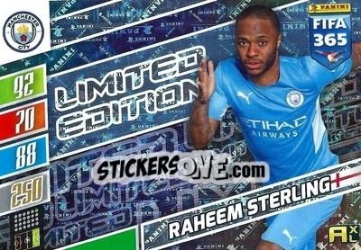 Sticker Raheem Sterling - FIFA 365: 2021-2022. Adrenalyn XL - Panini