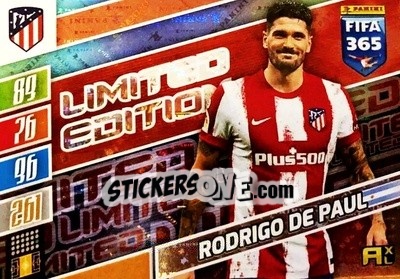 Sticker Rodrigo De Paul - FIFA 365: 2021-2022. Adrenalyn XL n. LE-RDP - Panini