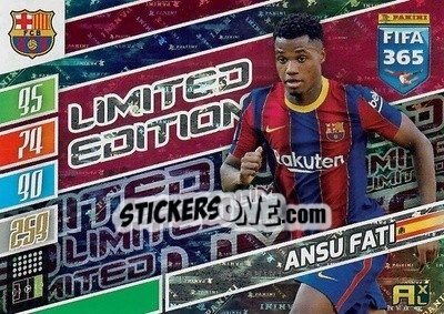 Sticker Ansu Fati - FIFA 365: 2021-2022. Adrenalyn XL n. LE-AF - Panini