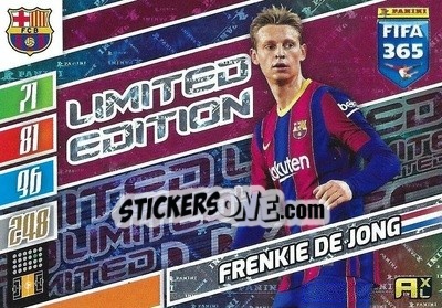 Sticker Frenkie de Jong - FIFA 365: 2021-2022. Adrenalyn XL n. LE-FDJ - Panini