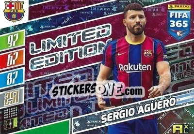 Sticker Sergio Agüero - FIFA 365: 2021-2022. Adrenalyn XL - Panini
