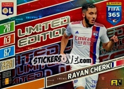 Figurina Rayan Cherki - FIFA 365: 2021-2022. Adrenalyn XL - Panini