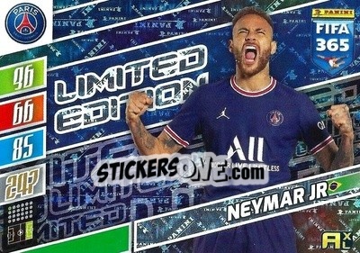 Sticker Neymar Jr - FIFA 365: 2021-2022. Adrenalyn XL n. LE-NJ - Panini