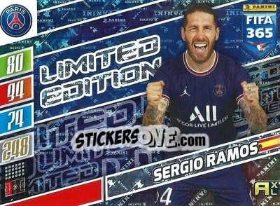 Sticker Sergio Ramos - FIFA 365: 2021-2022. Adrenalyn XL - Panini