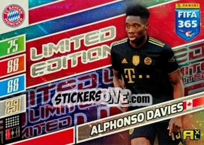 Sticker Alphonso Davies - FIFA 365: 2021-2022. Adrenalyn XL - Panini