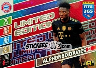 Sticker Alphonso Davies - FIFA 365: 2021-2022. Adrenalyn XL n. LE-AD - Panini