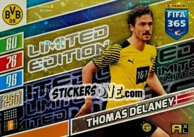 Sticker Thomas Delaney - FIFA 365: 2021-2022. Adrenalyn XL - Panini