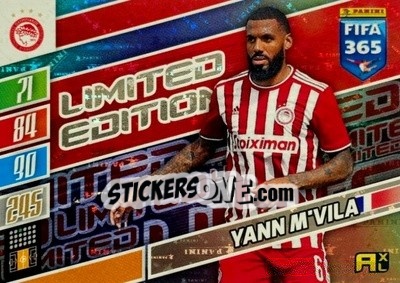 Sticker Yann M'Vila - FIFA 365: 2021-2022. Adrenalyn XL n. LE-YM - Panini