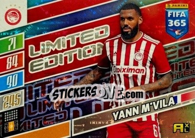 Cromo Yann M'Vila - FIFA 365: 2021-2022. Adrenalyn XL - Panini