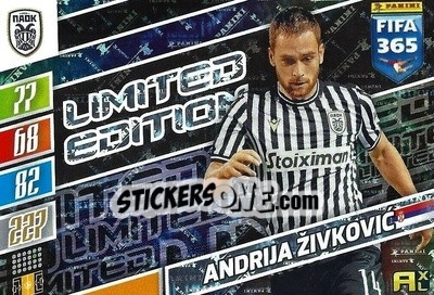 Figurina Andrija Zivkovic - FIFA 365: 2021-2022. Adrenalyn XL - Panini