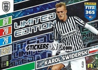 Sticker Karol Swiderski - FIFA 365: 2021-2022. Adrenalyn XL n. LE-KS - Panini
