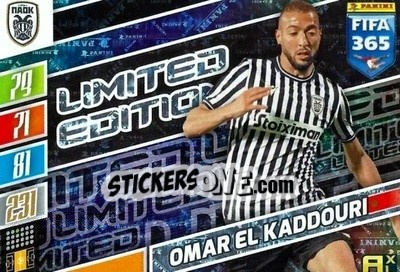 Figurina Omar El Kaddouri - FIFA 365: 2021-2022. Adrenalyn XL - Panini