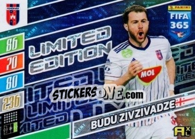 Sticker Budu Zivzivadze - FIFA 365: 2021-2022. Adrenalyn XL n. LE-BZ - Panini