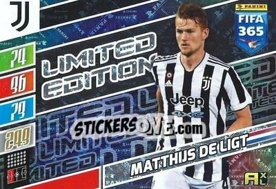 Sticker Matthijs de Ligt - FIFA 365: 2021-2022. Adrenalyn XL n. LE-MDL - Panini
