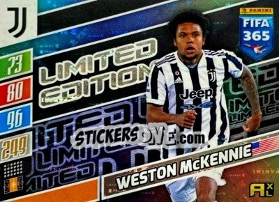 Sticker Weston McKennie - FIFA 365: 2021-2022. Adrenalyn XL n. LE-WM - Panini