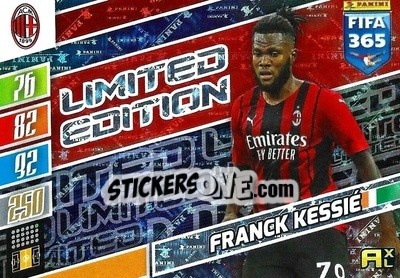 Sticker Franck Kessié - FIFA 365: 2021-2022. Adrenalyn XL n. LE-FK - Panini