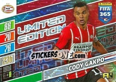 Sticker Cody Gakpo - FIFA 365: 2021-2022. Adrenalyn XL n. LE-CG - Panini