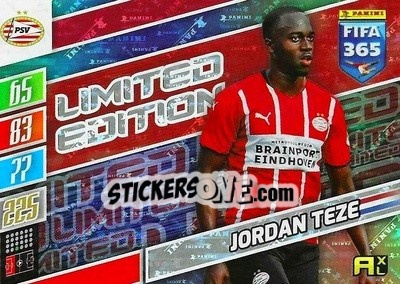 Sticker Jordan Teze - FIFA 365: 2021-2022. Adrenalyn XL n. LE-JT - Panini