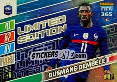 Sticker Ousmane Dembélé - FIFA 365: 2021-2022. Adrenalyn XL n. LE-OD - Panini