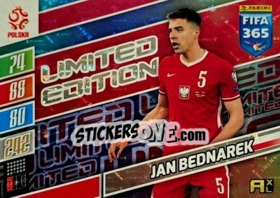 Figurina Jan Bednarek - FIFA 365: 2021-2022. Adrenalyn XL - Panini